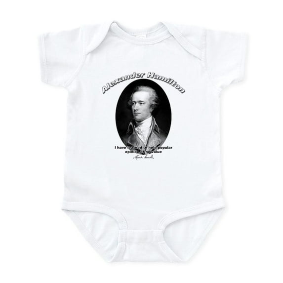 CafePress - Alexander Hamilton 03 Infant Creeper - Baby Light Bodysuit, Size Newborn - 24 Months