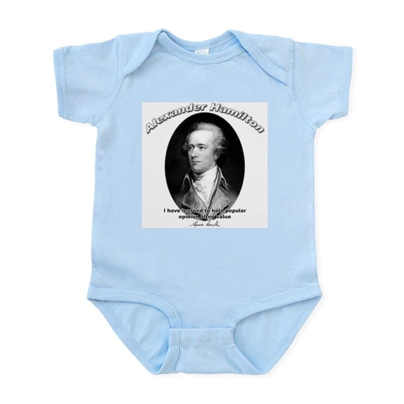 CafePress - Alexander Hamilton 03 Infant Creeper - Baby Light Bodysuit, Size Newborn - 24 Months