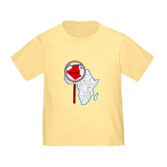 CafePress - Algeria Under The Magnifying Glass T Shirt - Cute Toddler T-Shirt, 100% Cotton