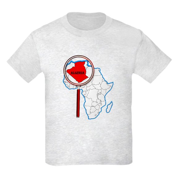 CafePress - Algeria Under The Magnifying Glass T Shirt - Light T-Shirt Kids XS-XL