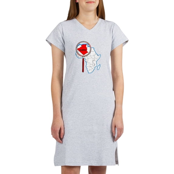 CafePress - Algeria Under The Magnifying Glass T Shirt - Women's Nightshirt