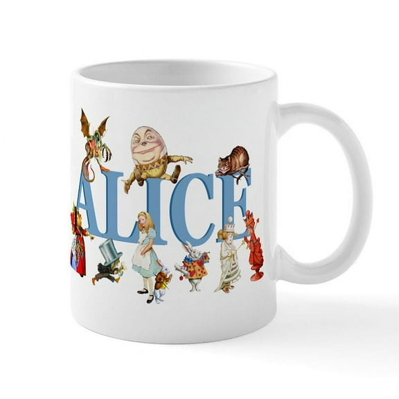 CafePress - Alice & Friends In Wonderland Mug - 11 oz Ceramic Mug - Novelty Coffee Tea Cup