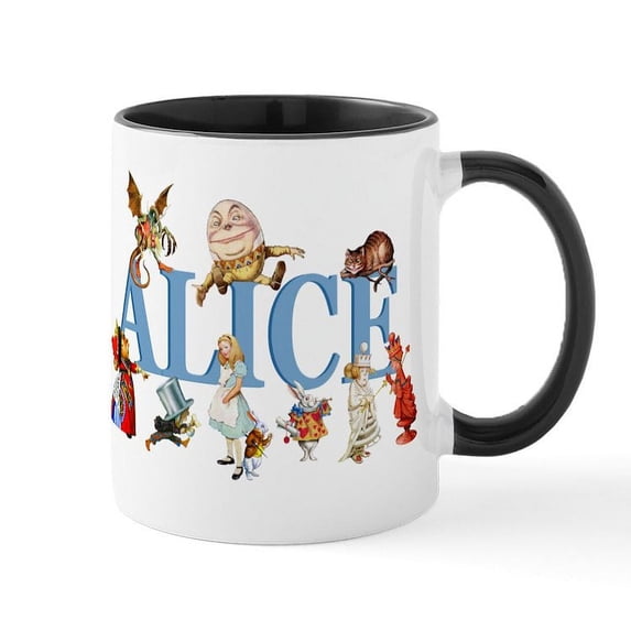 CafePress - Alice & Friends In Wonderland Mug - 11 oz Ceramic Mug - Novelty Coffee Tea Cup