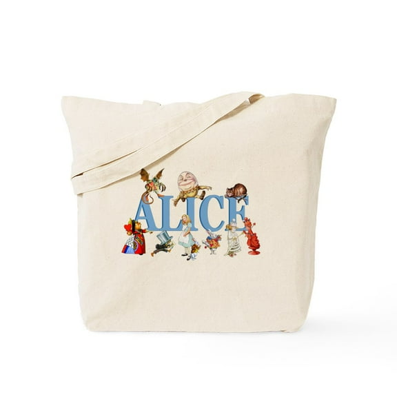 CafePress - Alice & Friends In Wonderland Tote Bag - Unisex Canvas Tote Bag, Beige, 1-Piece