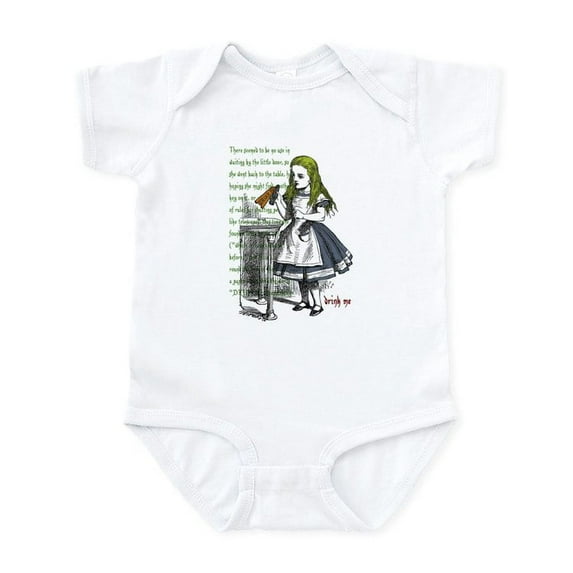CafePress - Alice In Wonderland Baby One Piece - Baby Light Bodysuit, Size Newborn - 24 Months
