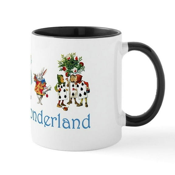 CafePress - Alice In Wonderland Mug - 11 oz Ceramic Mug - Novelty Coffee Tea Cup