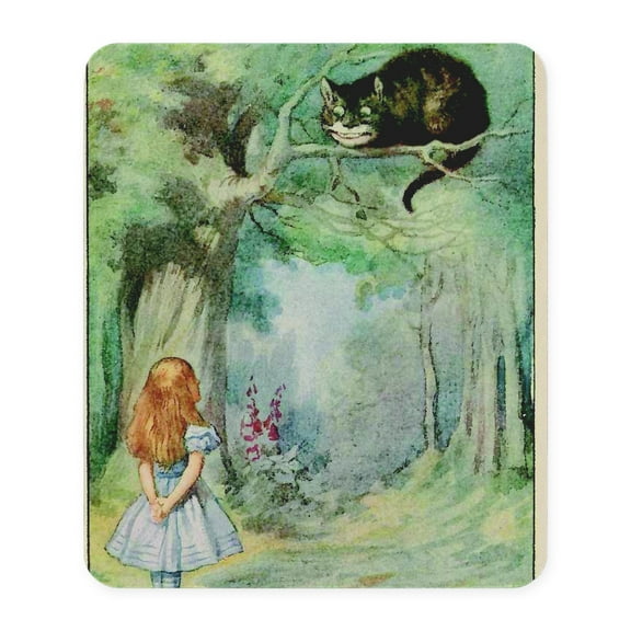 CafePress - Alice In Wonderland The Cheshire Cat Vin Mousepad - Non-slip Rubber Mousepad, Gaming Mouse Pad