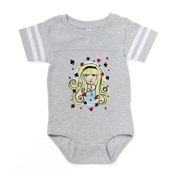 CafePress - Alice Watercolor - Cute Infant Baby Football Bodysuit