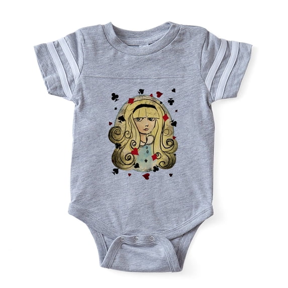 CafePress - Alice Watercolor Dis_Tr - Cute Infant Baby Football Bodysuit