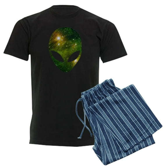 CafePress - Alien Cosmic Pajamas - Men's Dark Loose Fit Cotton Pajama Set