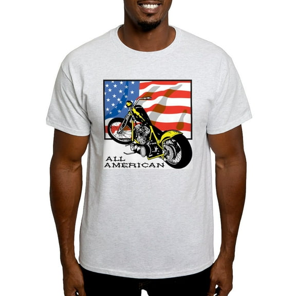 CafePress - All American Chopper Ash Grey T Shirt - Men's Classic Graphic T-Shirt