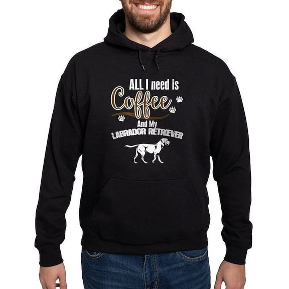 CafePress - All I Need Is Coffee And My Labrador Re Sweatshirt - Pullover Hoodie, Classic, Comfortable Hooded Sweatshirt