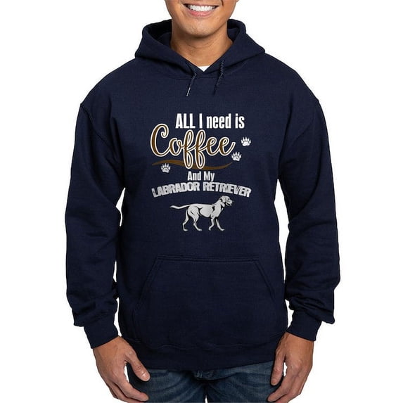 CafePress - All I Need Is Coffee And My Labrador Re Sweatshirt - Pullover Hoodie, Classic, Comfortable Hooded Sweatshirt