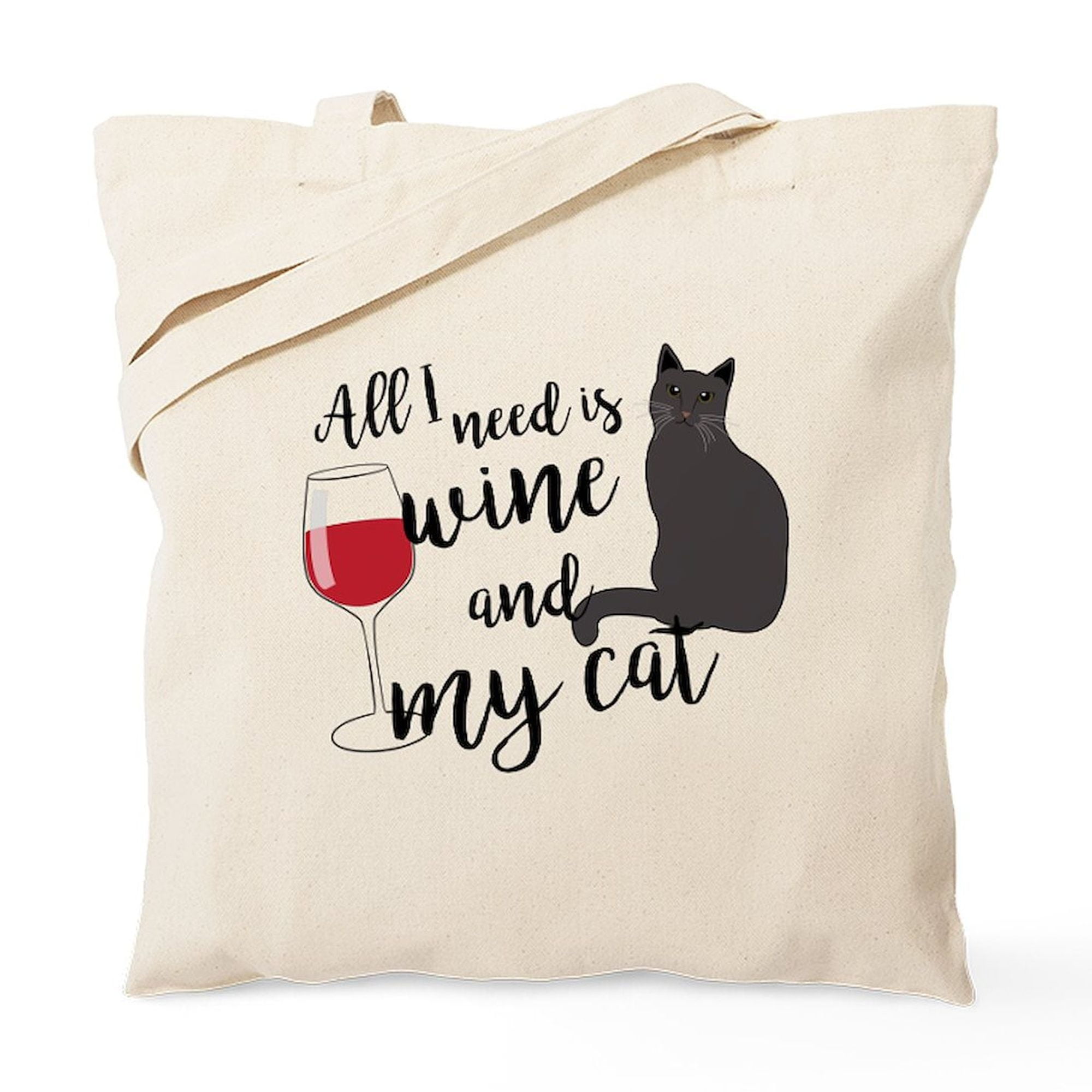 CafePress 'Good Wine' Natural Canvas Tote Bag - Reusable Shopping Bag, Two Size Options - View #4