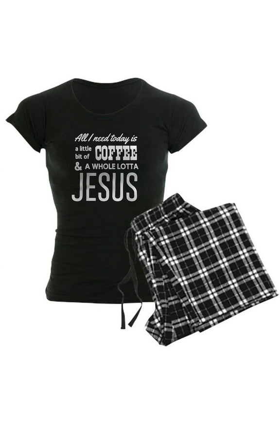 - All I Need Today Is A Little Bit Of Coffee & A Who - Women's Dark Pajamas