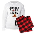 thumbnail image 1 of CafePress - All I Want Is More Pizza - Women's Long Sleeve Relaxed Fit Cotton Light Pajama Set, 1 of 3
