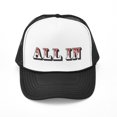 thumbnail image 1 of CafePress - All In - Adjustable Unisex Printed Trucker Hat with Mesh Back, 1 of 8