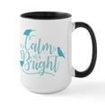thumbnail image 1 of CafePress - All Is Calm Large Mug - 15 oz Ceramic Large White Novelty Mug, 1 of 4