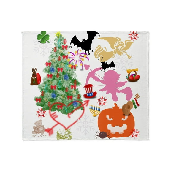 CafePress - All Seasons Throw Blanket - Soft Fleece Throw Blanket, 50"x60" for All Ages