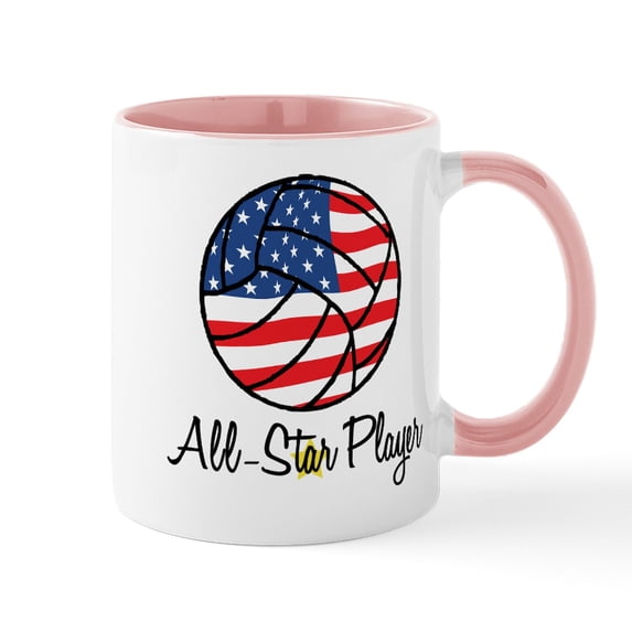 CafePress - All Star Player Mug - 11 oz Ceramic Mug - Novelty Coffee Tea Cup