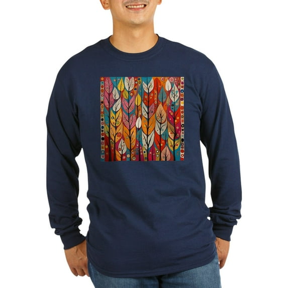 CafePress - All The Autumn Leaves Long Sleeve T Shirt - Long Sleeve Dark T-Shirt