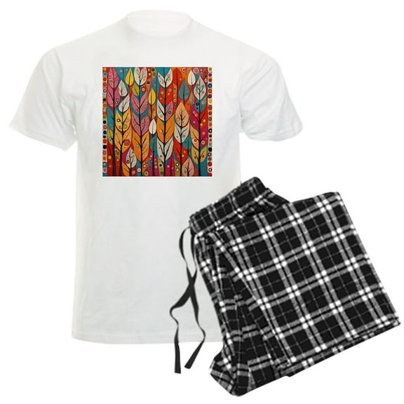 CafePress - All The Autumn Leaves Pajamas - Men's Light Loose Fit Cotton Pajama Set