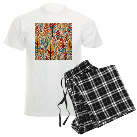 CafePress - All The Colours Of Fall Pajamas - Men's Light Loose Fit Cotton Pajama Set