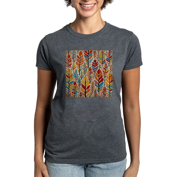 CafePress - All The Colours Of Fall T Shirt - Women's Traditional Fit Dark T-Shirt