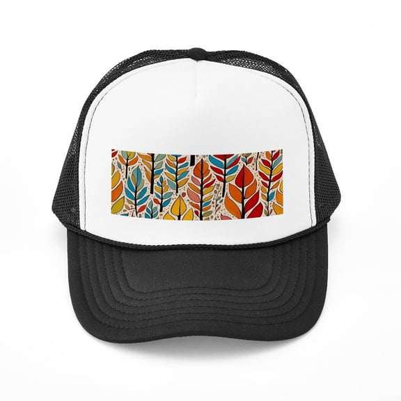 CafePress - All The Colours Of Fall - Adjustable Unisex Printed Trucker Hat with Mesh Back