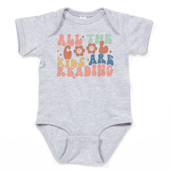 CafePress - All The Cool Kids Are Reading Body Suit - Cute Infant Bodysuit Baby Romper - Size Newborn - 24 Months