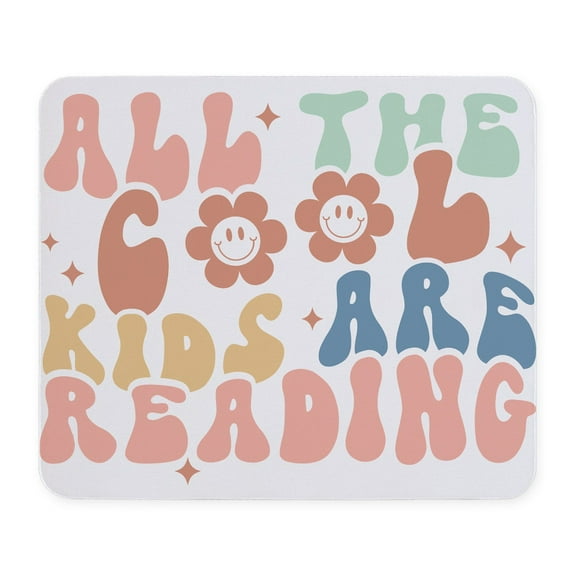 CafePress - All The Cool Kids Are Reading - Non-slip Rubber Mousepad, Gaming Mouse Pad