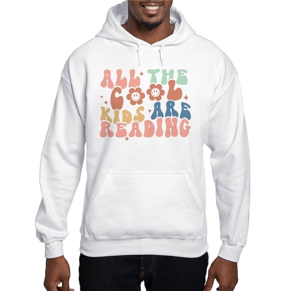 CafePress - All The Cool Kids Are Reading Sweatshirt - Pullover Hoodie, Hooded Sweatshirt