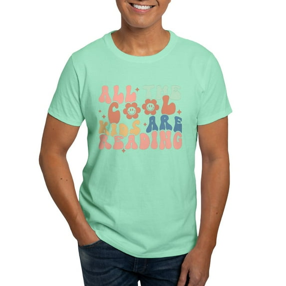 CafePress - All The Cool Kids Are Reading T Shirt - Men's Classic Graphic Cotton T-Shirt