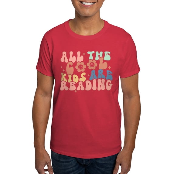 CafePress - All The Cool Kids Are Reading T Shirt - Men's Classic Graphic Cotton T-Shirt