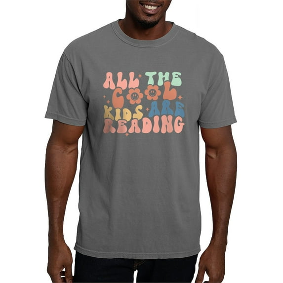 CafePress - All The Cool Kids Are Reading T Shirt - Mens Comfort Colors Shirt