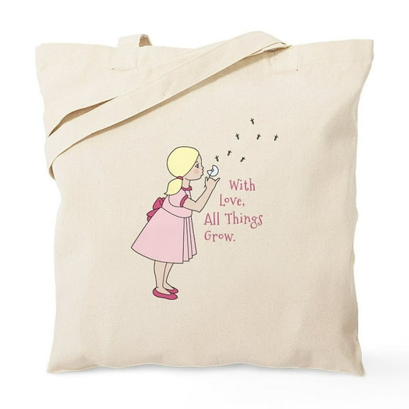 CafePress - All Things Grow Tote Bag - Unisex Canvas Tote Bag, Beige, 1-Piece