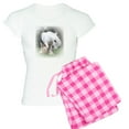 thumbnail image 1 of CafePress - All White Stallion Women's Light Pajamas - Women's Short Sleeve Print T-Shirt and Pants Light Cotton Pajama Set, 1 of 7