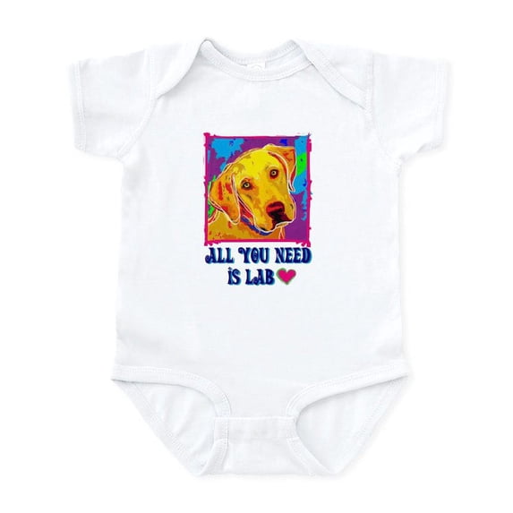 CafePress - All You Need Is Lab Infant Creeper - Baby Light Bodysuit, Size Newborn - 24 Months