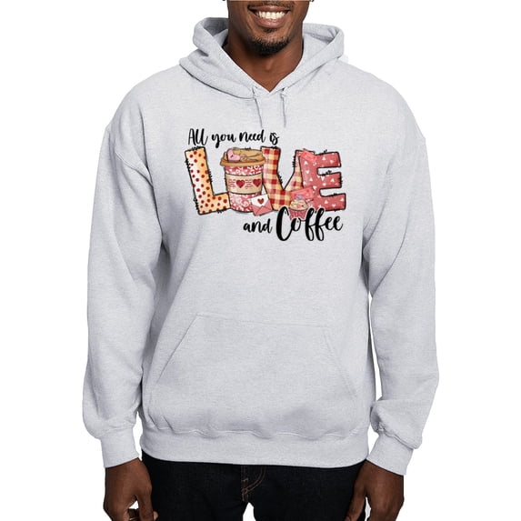 CafePress - All You Need Is Love And Coffee Sweatshirt - Pullover Hoodie, Hooded Sweatshirt