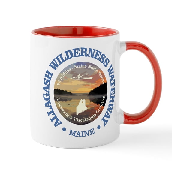 CafePress - Allagash Wilderness Waterway Mugs - 11 oz Ceramic Mug - Novelty Coffee Tea Cup
