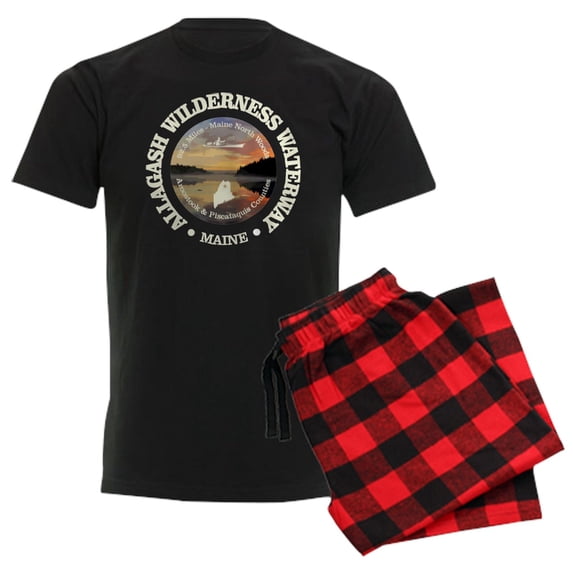 CafePress - Allagash Wilderness Waterway Pajamas - Men's Dark Loose Fit Cotton Pajama Set