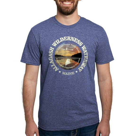 CafePress - Allagash Wilderness Waterway T Shirt - Mens Tri-blend T-Shirt