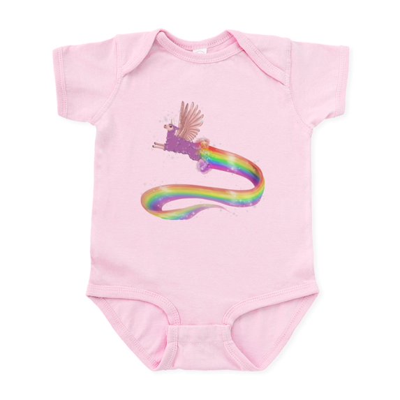 CafePress - Allamacorn Rainbow Body Suit - Baby Light Bodysuit, Size Newborn - 24 Months