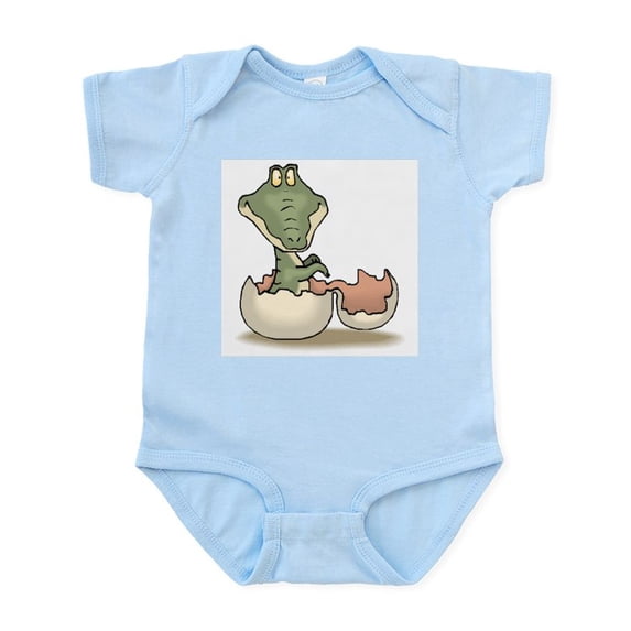 CafePress - Alligator Baby Hatching Infant Bodysuit - Baby Light Bodysuit, Size Newborn - 24 Months