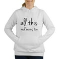 thumbnail image 1 of CafePress - Allthisbrains1a - Women's Hooded Sweatshirt, 1 of 1