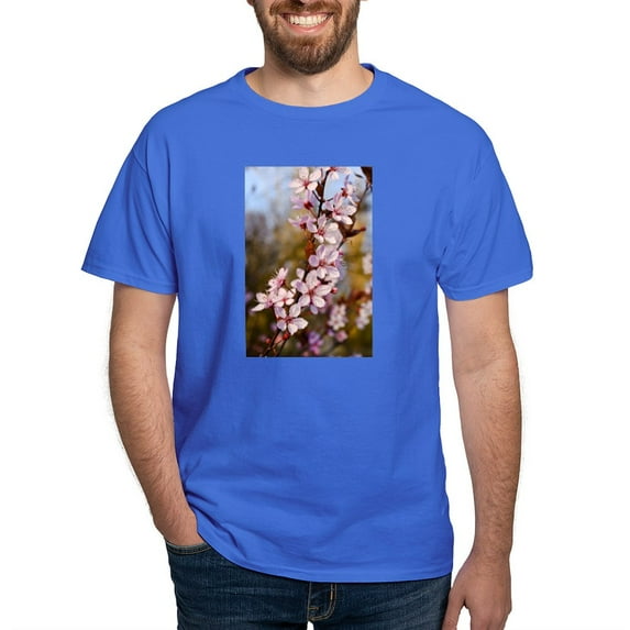 CafePress - Almond Blossoms In Spring Dark T Shirt - Men's Classic Graphic Cotton T-Shirt