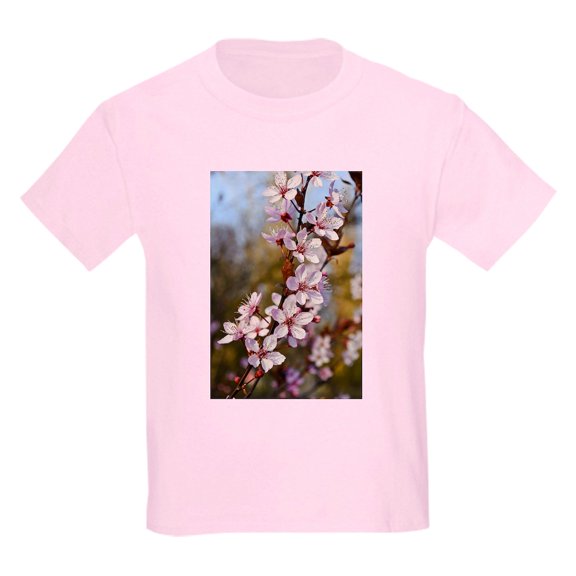 CafePress - Almond Blossoms In Spring Kids Light T Shirt - Light T-Shirt Kids XS-XL