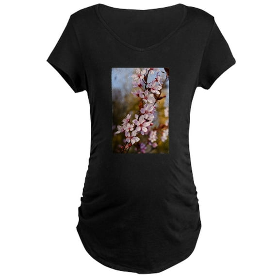 CafePress - Almond Blossoms In Spring Maternity Dark T Shirt - Maternity Dark T-Shirt