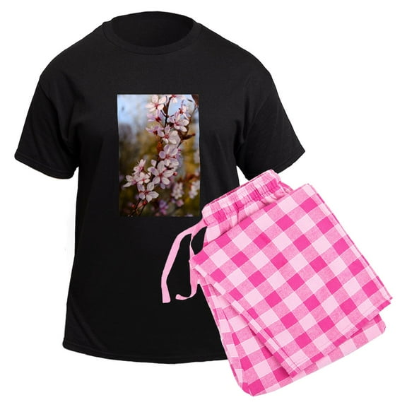 CafePress - Almond Blossoms In Spring Men's Dark Pajamas - Men's Dark Loose Fit Cotton Pajama Set