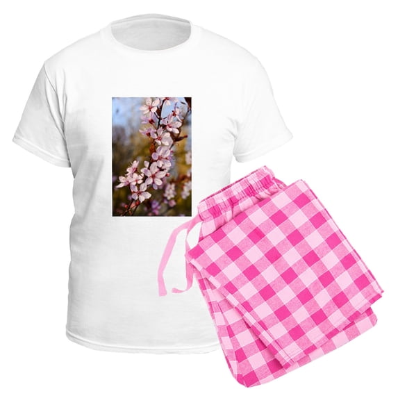 CafePress - Almond Blossoms In Spring Men's Light Pajamas - Men's Light Loose Fit Cotton Pajama Set